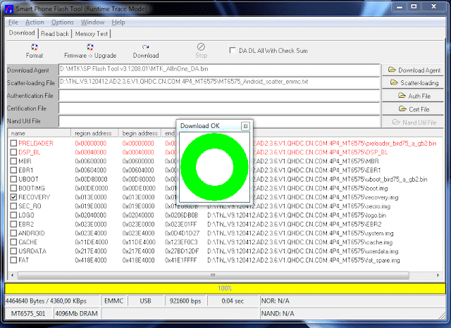 Sp Flash Tool Mt6572_android_scatter